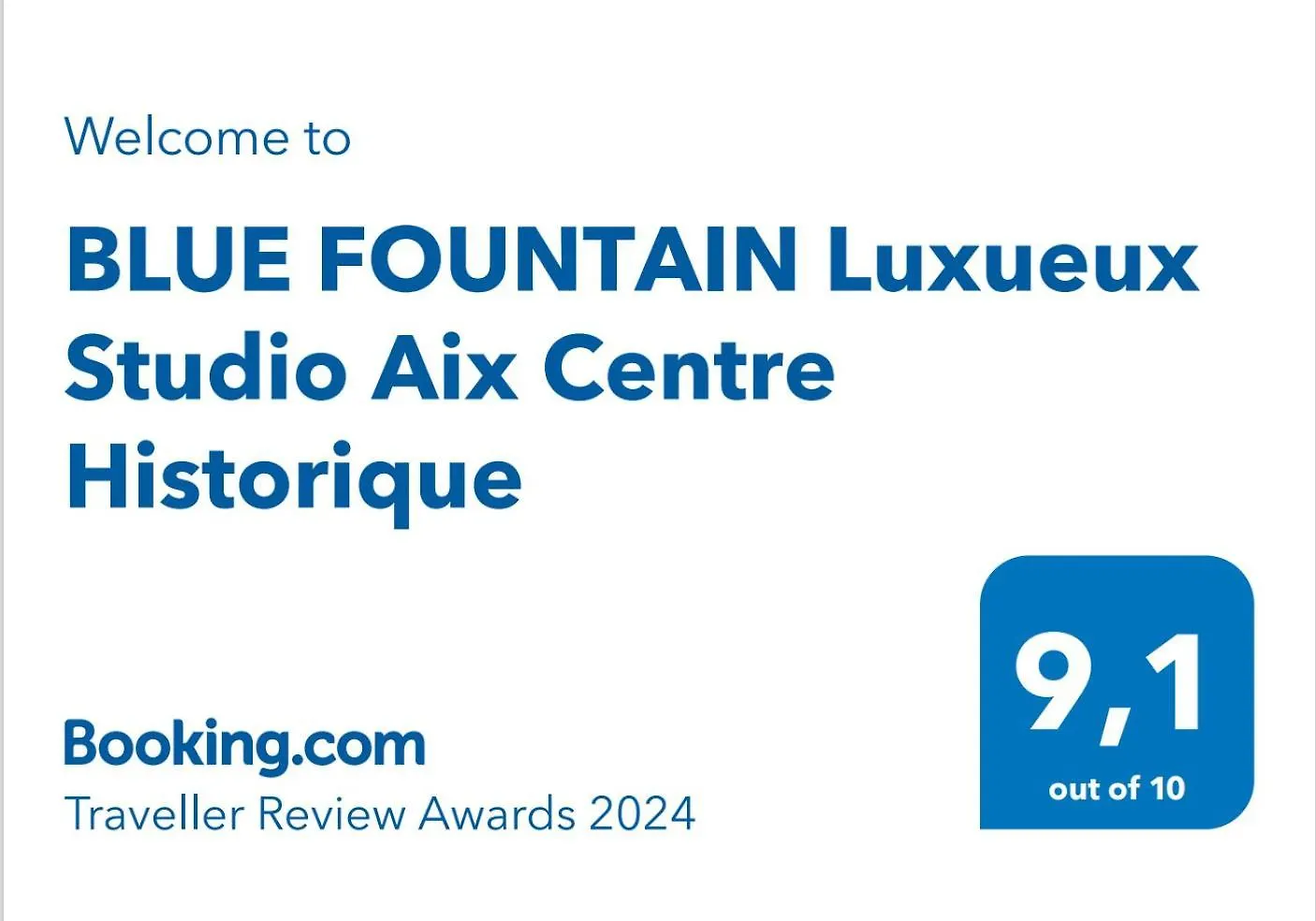 Blue Fountain Luxueux Studio Aix Centre Historique -Wifi-Smart Tv- Aix-en-Provence 0*,  France